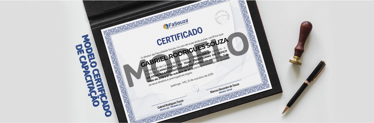 Modelo Certificado de Capacitação/Atividades Complementares
